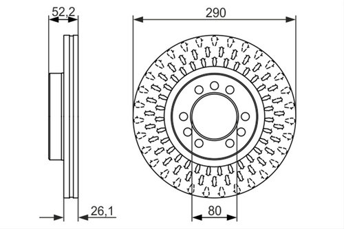 Disc Frana Bosch Iveco 0 986 479 626