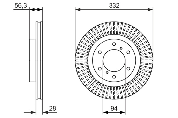 Disc Frana Bosch Mitsubishi 0 986 479 782