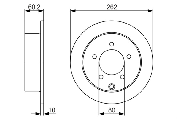 Disc Frana Bosch Mitsubishi 0 986 479 A41
