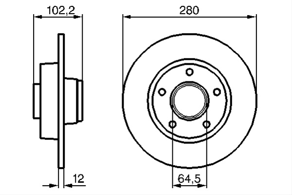 Disc Frana Bosch Nissan 0 986 479 144