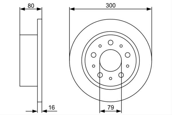 Disc Frana Bosch Peugeot 0 986 479 317