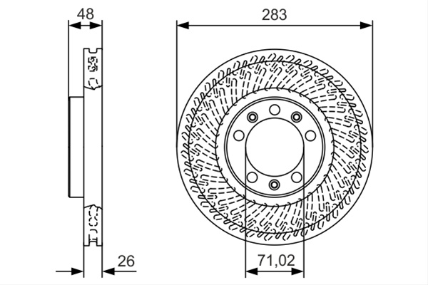 Disc Frana Bosch Peugeot 0 986 479 C33