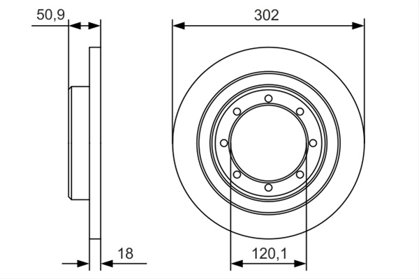 Disc Frana Bosch Renault 0 986 479 A93