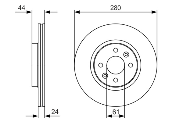 Disc Frana Bosch Renault 0 986 479 R67