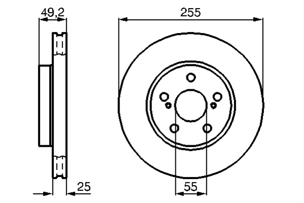 Disc Frana Bosch Tornax Motorcycles 0 986 478 584