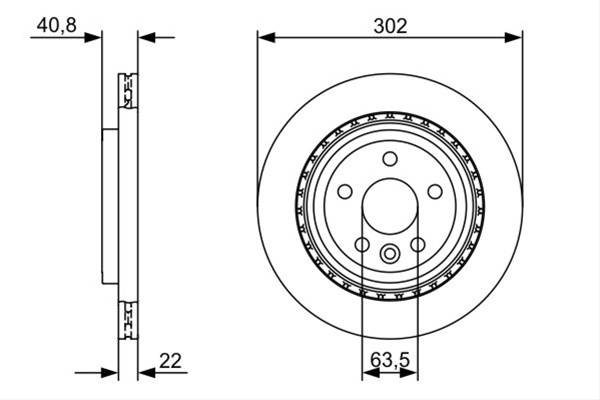 Disc Frana Bosch Volvo 0 986 479 398