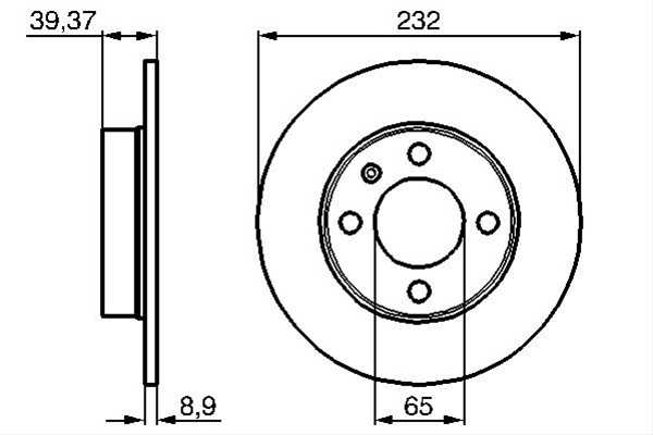 Disc Frana Bosch Vw 0 986 478 492
