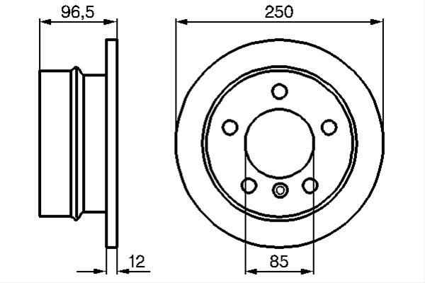 Disc Frana Bosch Vw 0 986 478 863