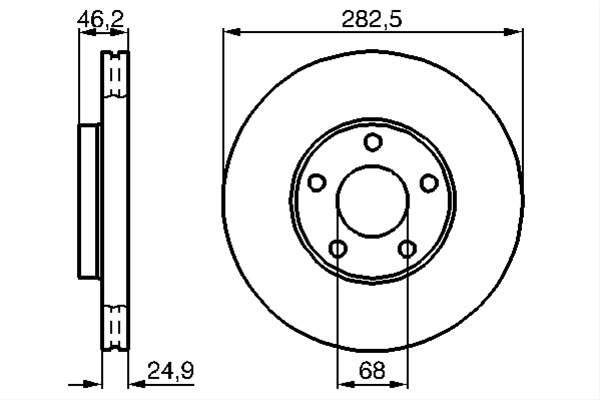 Disc Frana Bosch Vw 0 986 478 872