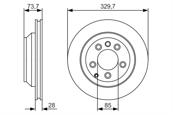 Disc Frana Bosch Vw 0 986 479 S20