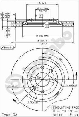 Disc Frana Brembo Renault 09.4626.20