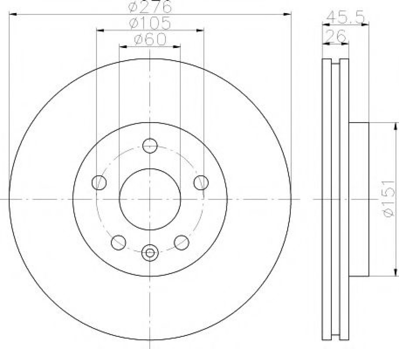 Disc frana CHEVROLET CRUZE Station Wagon (J308) (2012 - 2016) TEXTAR 92198903 piesa NOUA