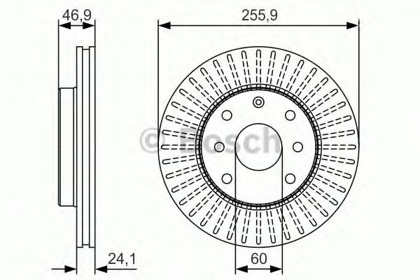 Disc frana CHEVROLET LACETTI (J200) (2003 - 2016) BOSCH 0 986 479 R70 piesa NOUA