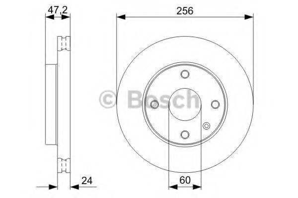 Disc frana CHEVROLET LACETTI (J200) (2003 - 2016) BOSCH 0 986 479 C01 piesa NOUA