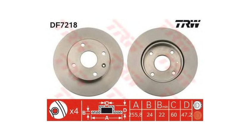 Disc frana Chevrolet NUBIRA limuzina 2005-2016 #2 0986479328