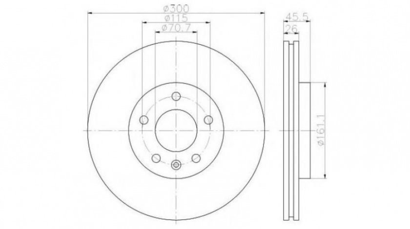 Disc frana Chevrolet ORLANDO (J309) 2010-2016 #3 0986479644