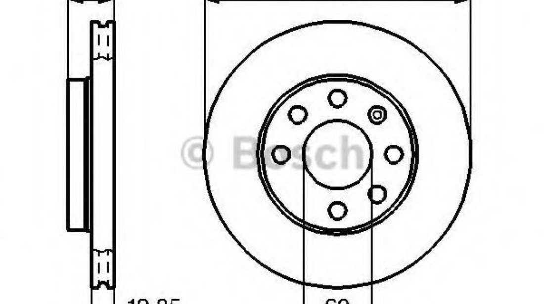 Disc frana CHEVROLET SPARK (M300) (2009 - 2016) BOSCH 0 986 478 192 piesa NOUA