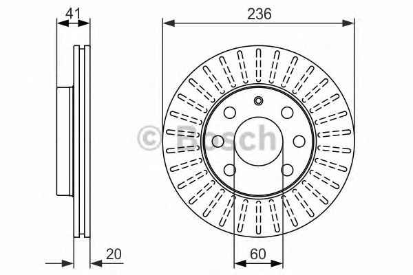 Disc frana CHEVROLET SPARK (M300) (2009 - 2016) BOSCH 0 986 479 840 piesa NOUA