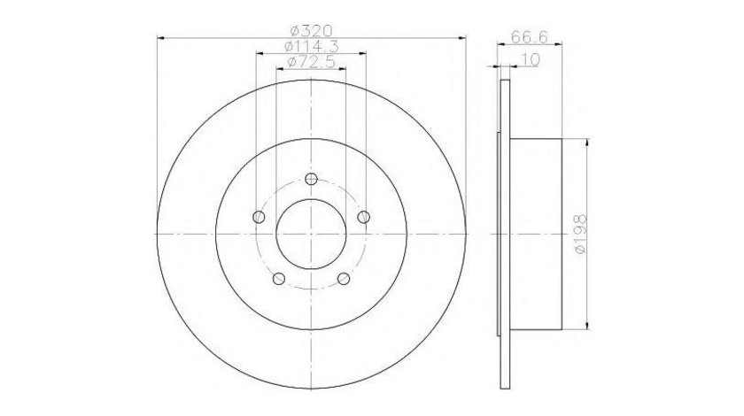 Disc frana Chrysler 300 C (LX) 2004-2016 #2 17839