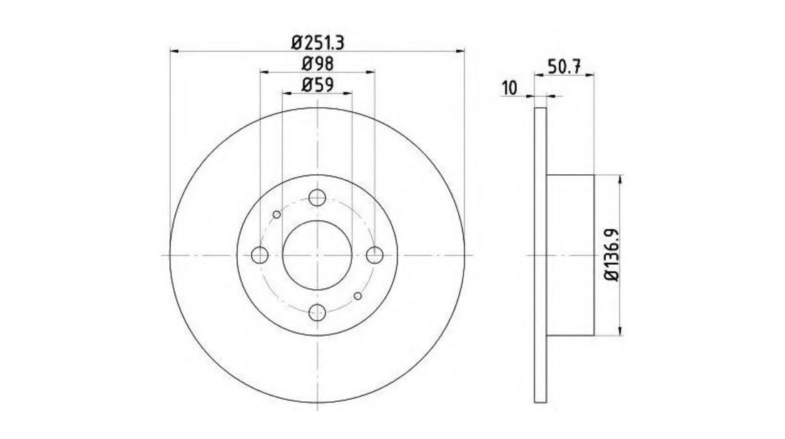 Disc frana Chrysler DELTA 2011-2016 #2 08312610