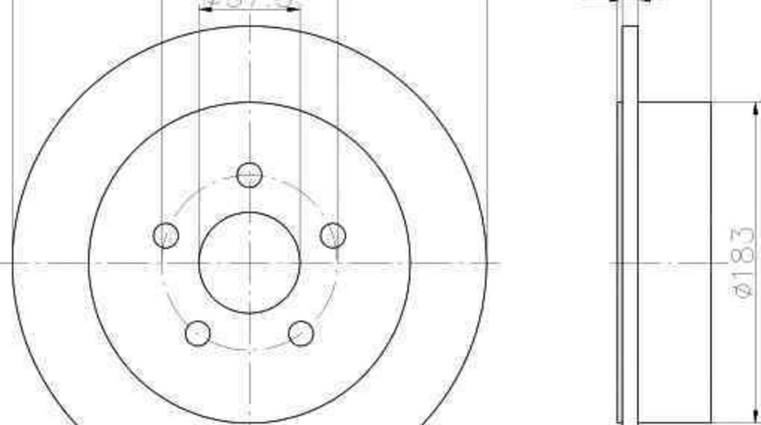 Disc frana CHRYSLER NEON II TEXTAR 92108600