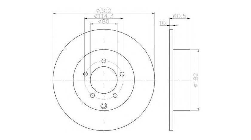 Disc frana Chrysler SEBRING Cabriolet (JS) 2007-2010 #3 0986479R07