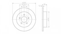 Disc frana Chrysler VOYAGER Mk III (RG, RS) 1999-2...