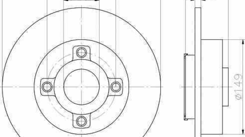 Disc frana CITROËN C4 cupe LA TEXTAR 92133300