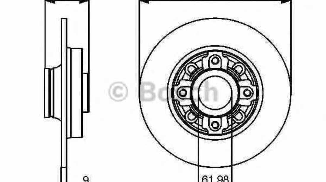 Disc frana CITROËN C4 I LC BOSCH 0 986 479 400