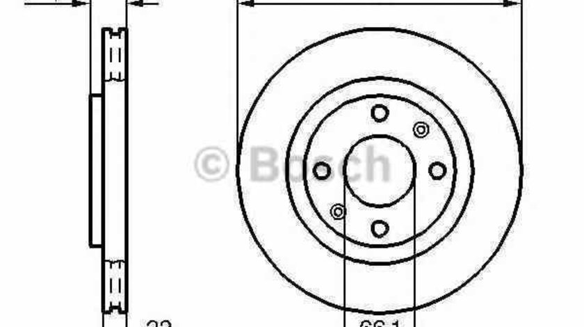 Disc frana CITROËN C5 II RC BOSCH 0 986 478 618