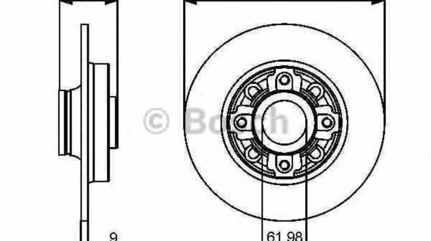 Disc frana CITROËN DS4 BOSCH 0 986 479 400