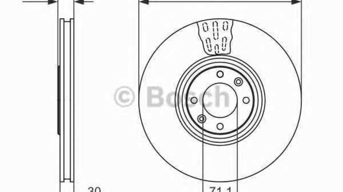 Disc frana CITROËN DS5 BOSCH 0 986 479 093