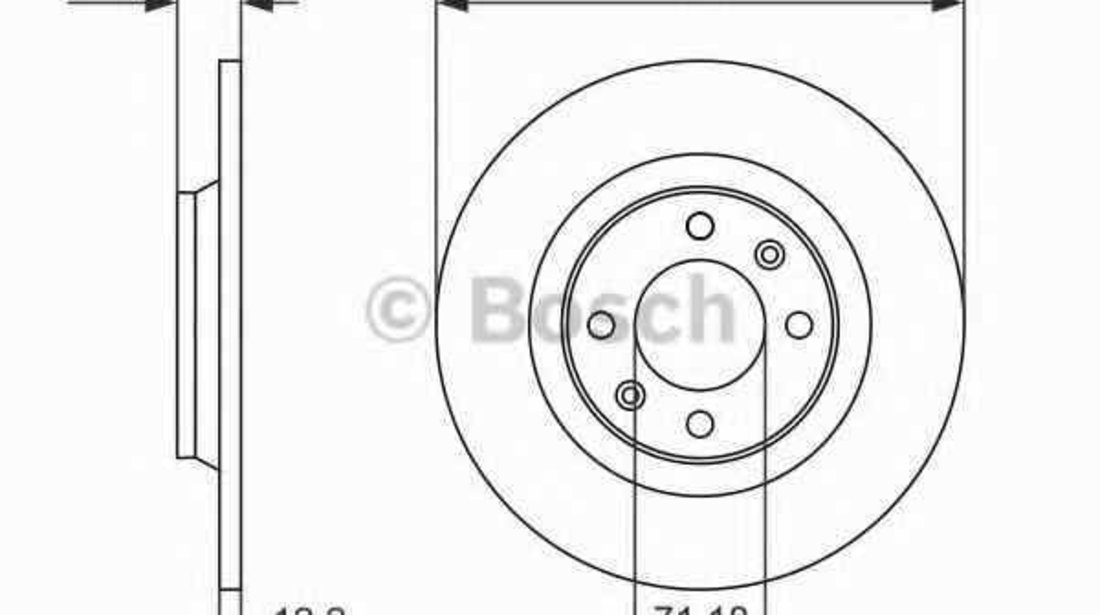 Disc frana CITROËN DS5 BOSCH 0 986 479 118