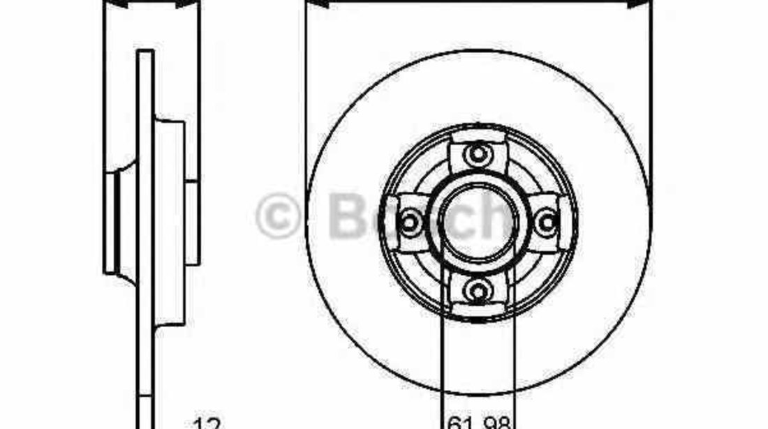 Disc frana CITROËN DS5 BOSCH 0 986 479 383