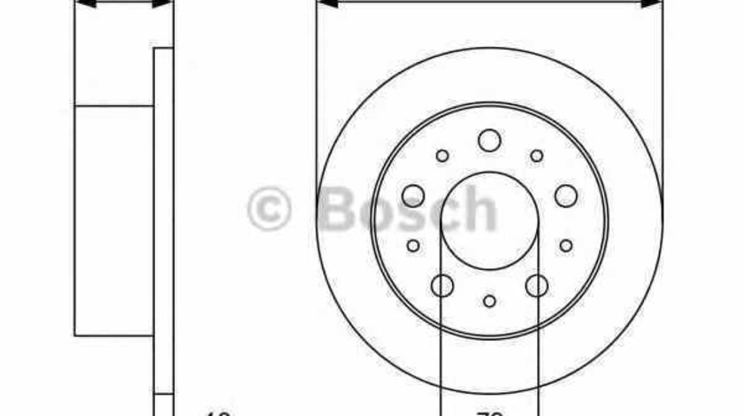 Disc frana CITROËN JUMPER bus BOSCH 0 986 479 316