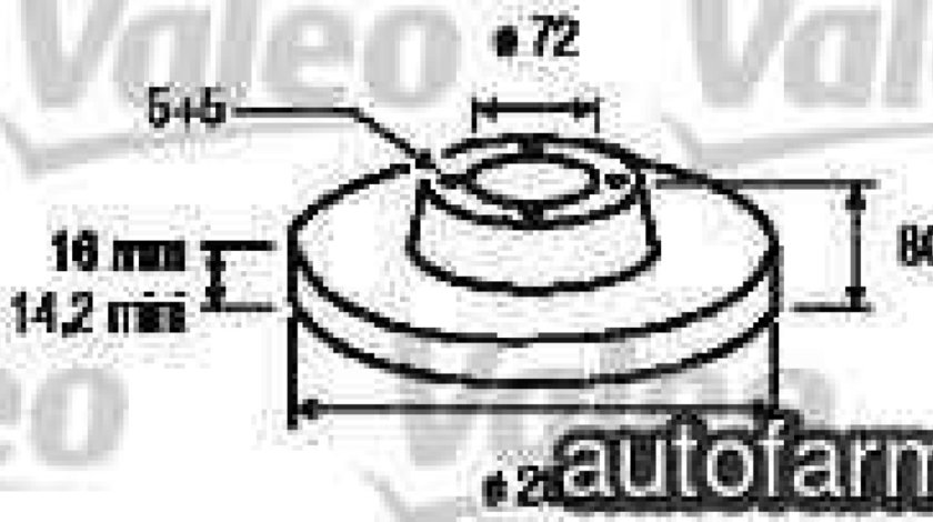 Disc frana CITROËN JUMPER caroserie VALEO 197023