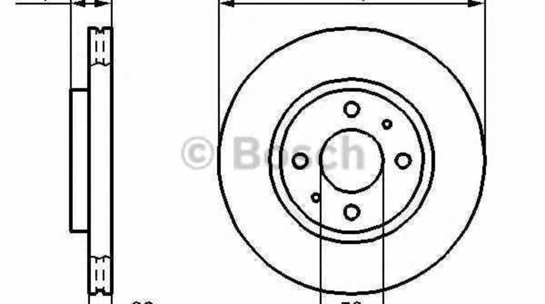 Disc frana CITROËN NEMO caroserie AA BOSCH 0 986 478 639