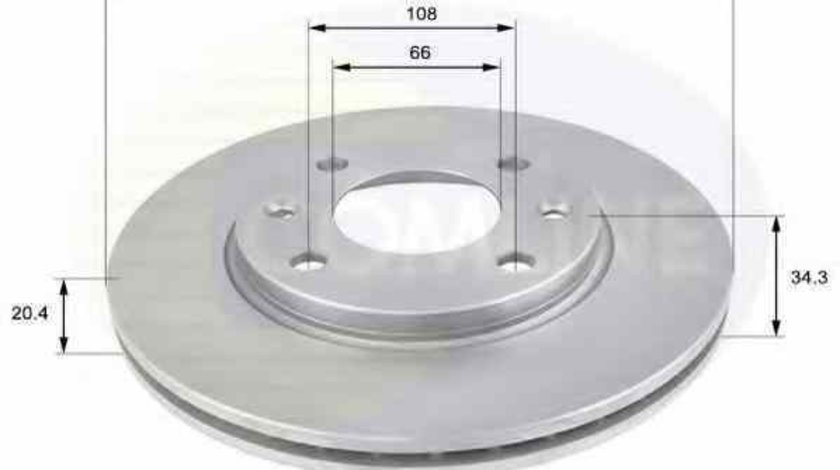 Disc frana CITROËN SAXO S0 S1 COMLINE ADC1506V