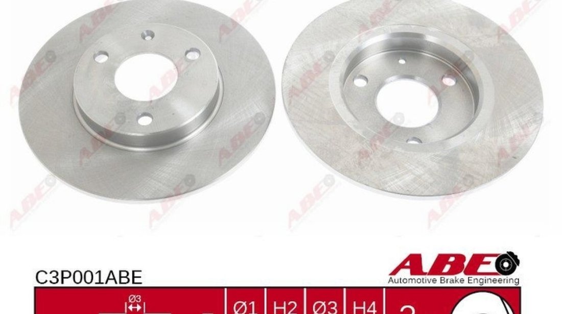 Disc frana CITROËN SAXO S0 S1 Producator ABE C3P001ABE