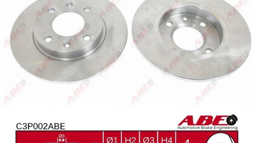 Disc frana CITROËN SAXO S0 S1 Producator ABE C3P002ABE