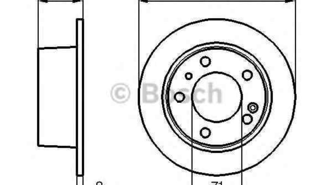 Disc frana CITROËN XM (Y3) BOSCH 0 986 478 141