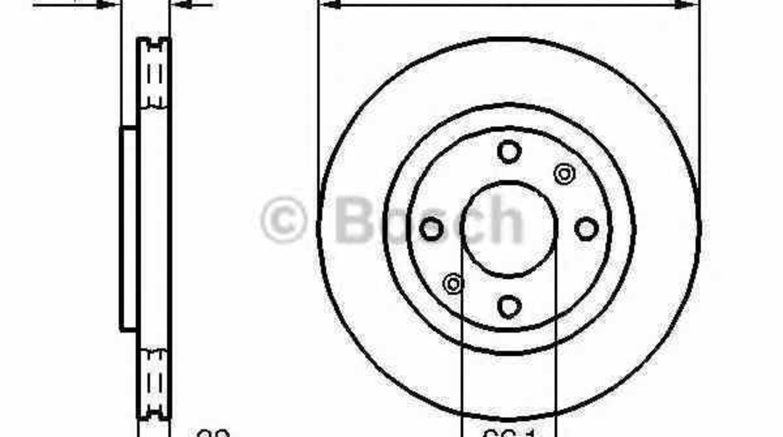 Disc frana CITROËN XSARA caroserie BOSCH 0 986 478 618