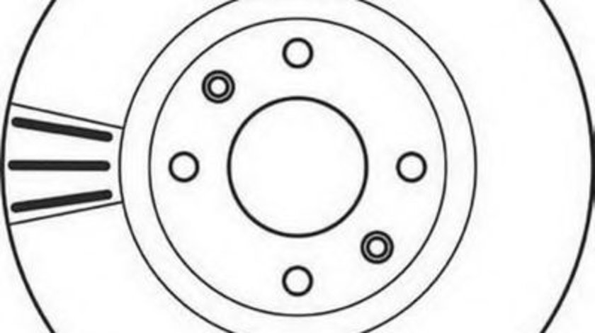 Disc frana CITROEN BERLINGO (B9) (2008 - 2016) JURID 562129JC piesa NOUA