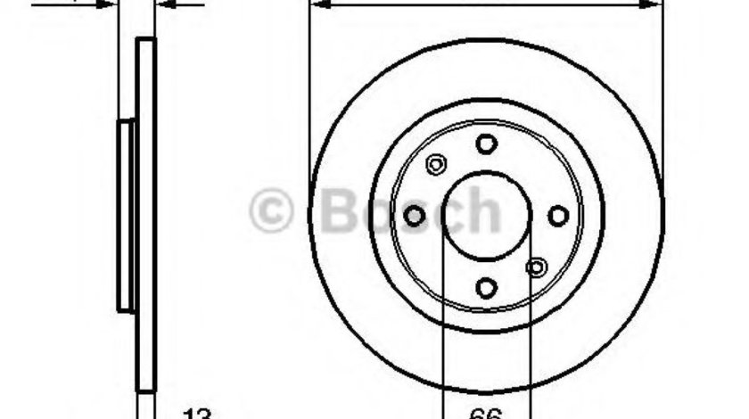 Disc frana CITROEN BERLINGO caroserie (M) (1996 - 2016) BOSCH 0 986 479 B51 piesa NOUA