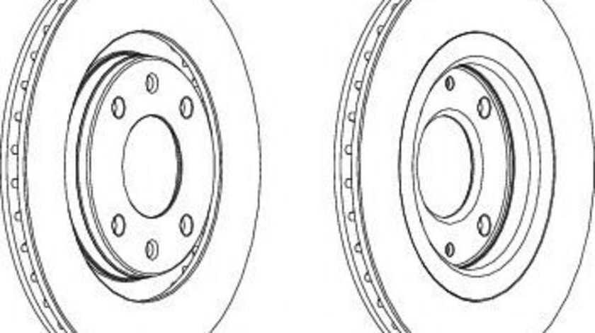 Disc frana CITROEN BERLINGO caroserie (M) (1996 - 2016) FERODO DDF192-1 piesa NOUA