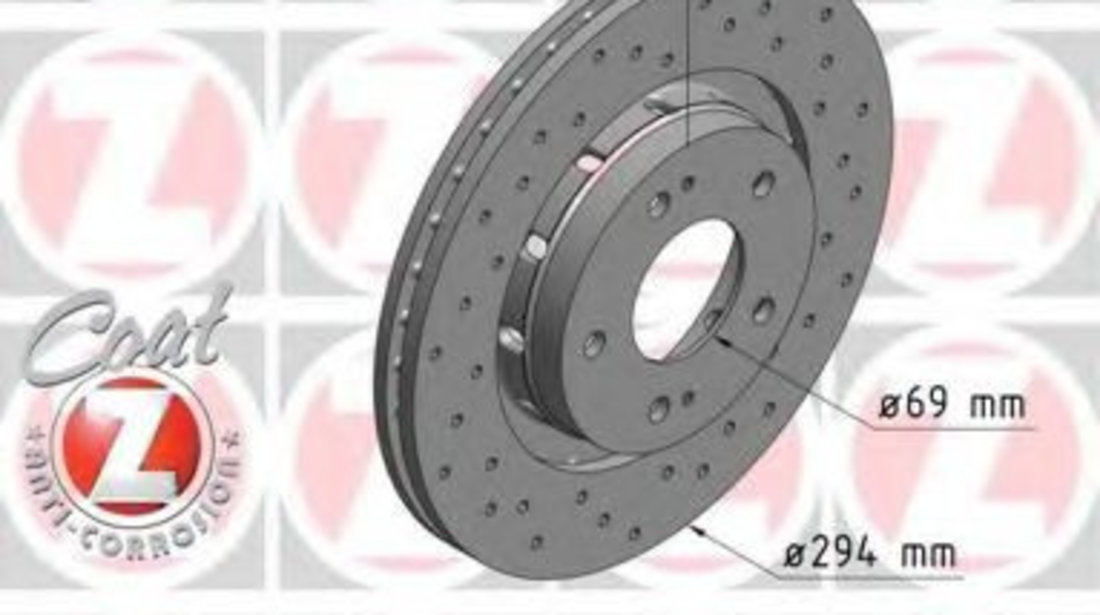 Disc frana CITROEN C-CROSSER ENTERPRISE (2009 - 2016) ZIMMERMANN 440.3122.52 piesa NOUA