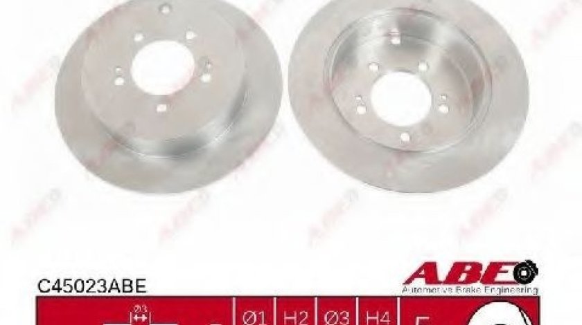 Disc frana CITROEN C-CROSSER (EP) (2007 - 2016) ABE C45023ABE piesa NOUA