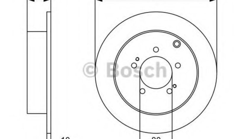 Disc frana CITROEN C-CROSSER (EP) (2007 - 2016) BOSCH 0 986 479 318 piesa NOUA