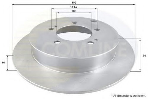 Disc frana CITROEN C-CROSSER (EP) (2007 - 2016) COMLINE ADC1586 piesa NOUA