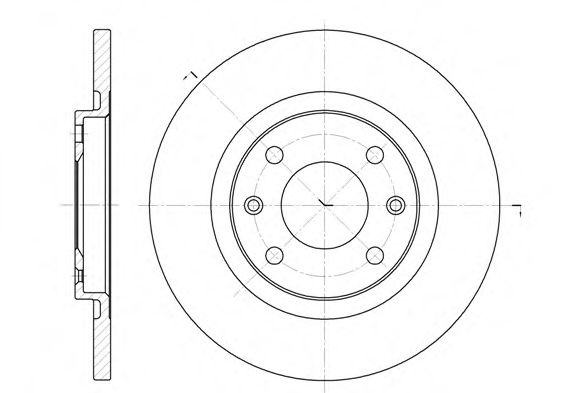 Disc frana CITROEN C-ELYSEE (2012 - 2016) REMSA 6536.00 piesa NOUA